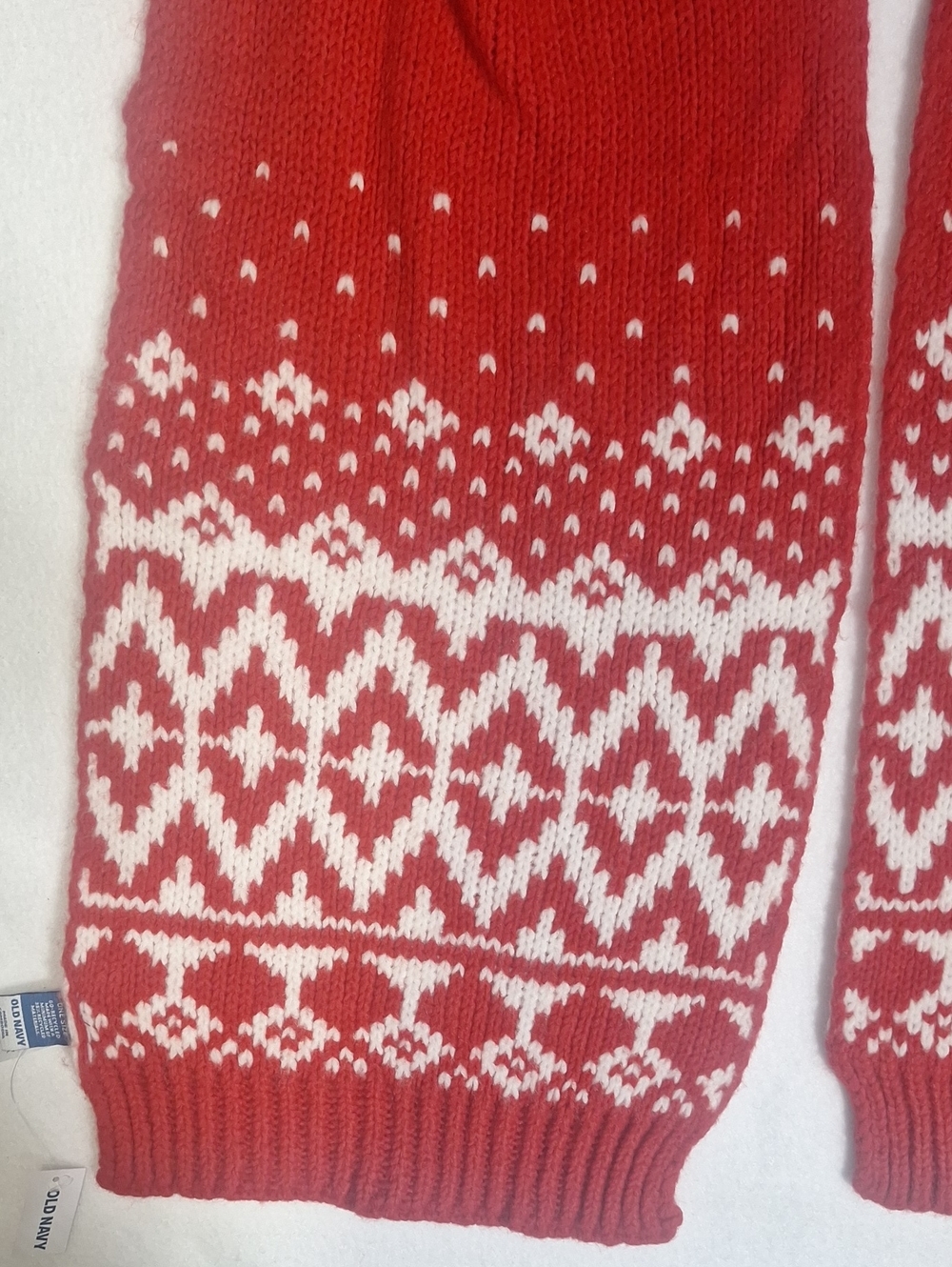 Old Navy Winter / Holiday Pattern Scarf - Picture 3 of 5